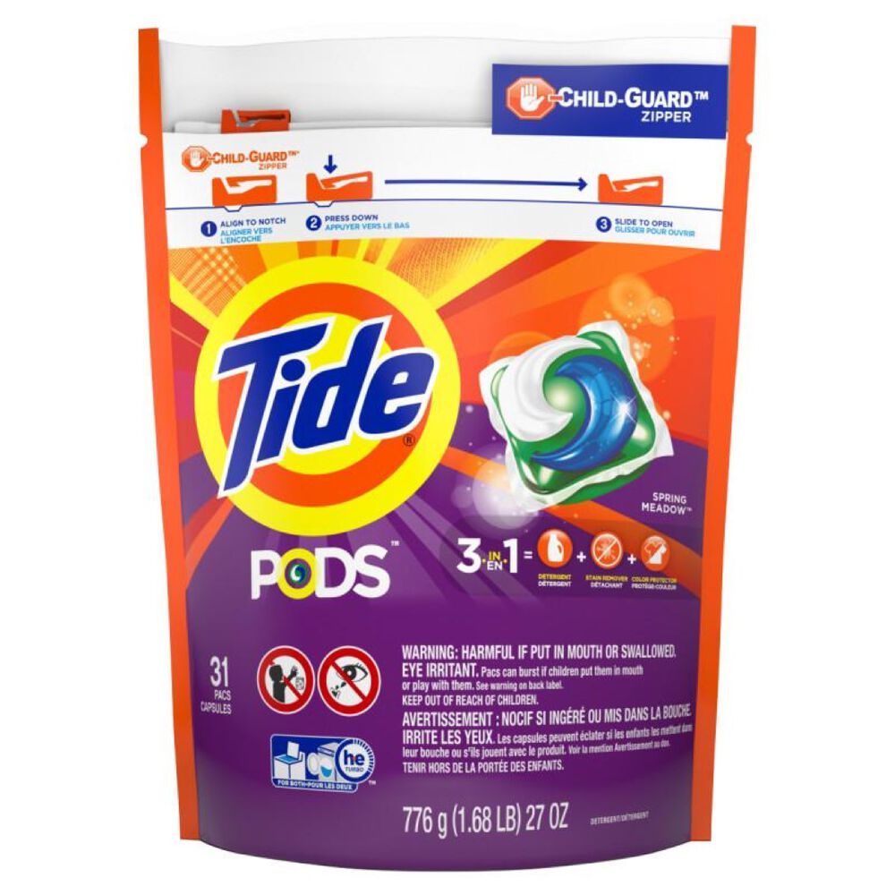 Tide Detergente De Ropa Concentrado Capsulas 3 En 1 31 Pods image number 0.0
